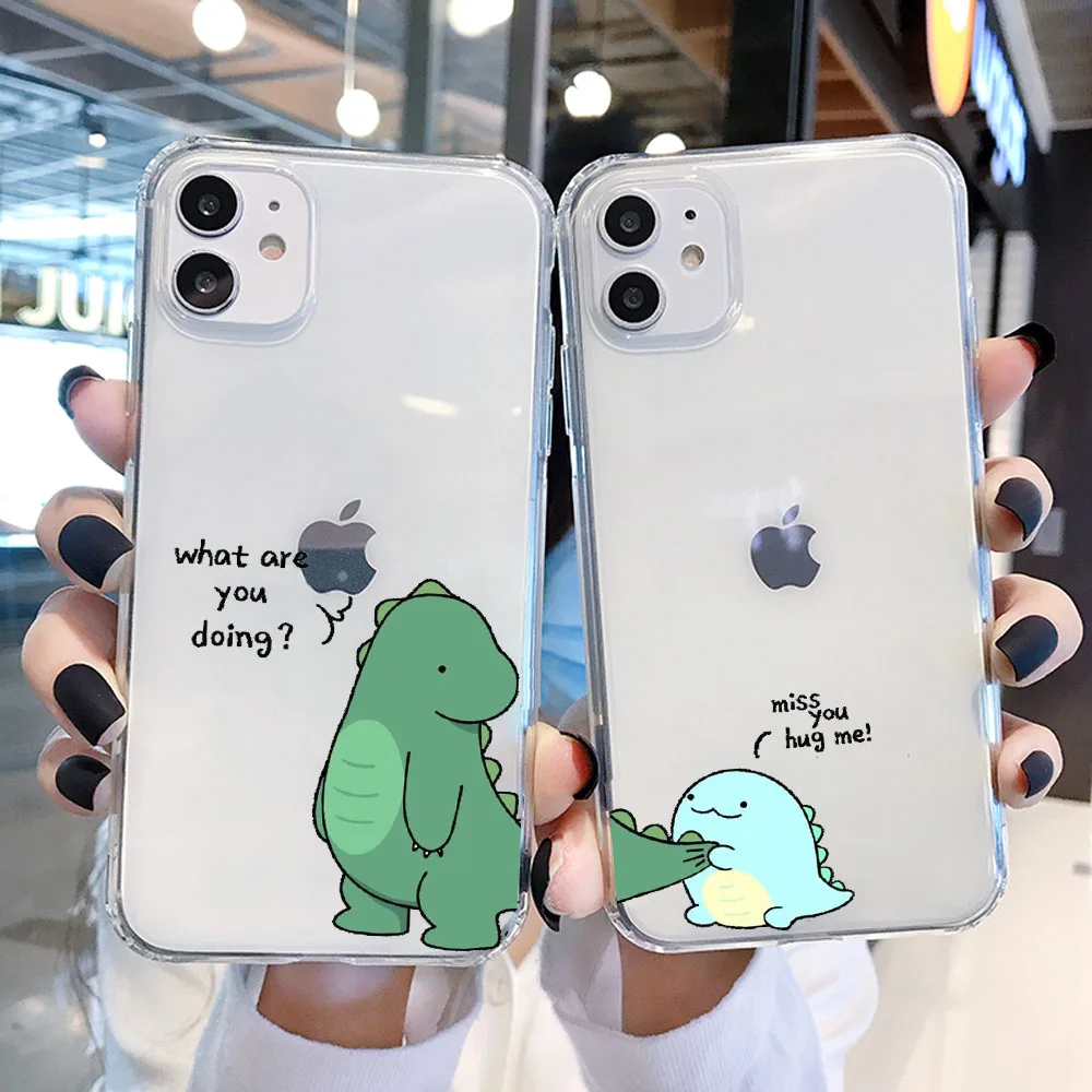Прозрачный мягкий чехол из ТПУ для iPhone 1112 Mini Pro Max X Xs XR 7 8 Plus SE 2|Бамперы| |