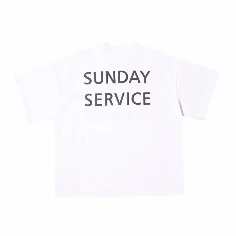 Футболка Kanye West Sunday Service для мужчин и женщин стильная Высококачественная тенниска
