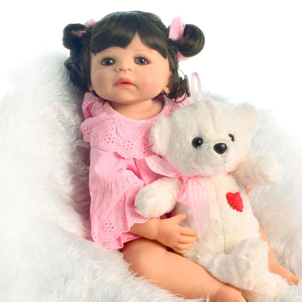 

Bebe Кукла reborn lol juguetes 23 "57 см полностью силиконовая виниловая кукла для новорожденных, для девочек живая детская Подарочная игрушка куклы