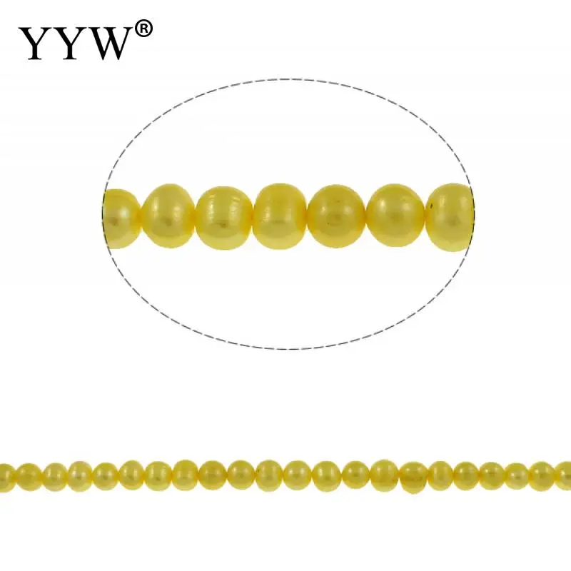 

14,7 дюймов культивированный картофеля пресноводный жемчуг бусины желтого цвета из натурального разноцветного жемчуга 7-8 мм бусины отверсти...