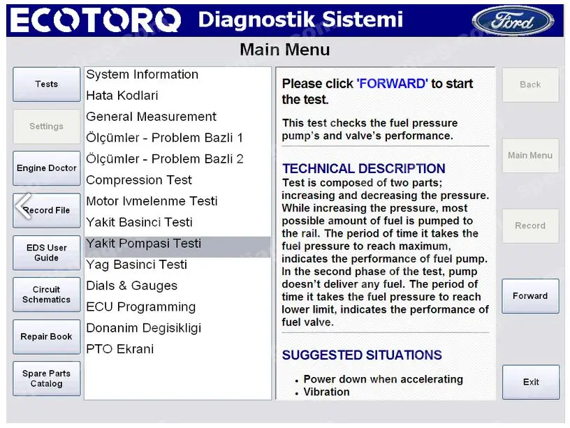 Грузовой диагностический комплект (HS светильник II) для FORD | Автомобили и