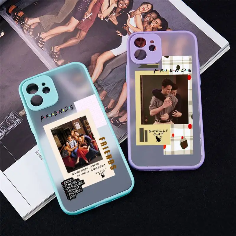 

Central Perk Quotes Friends TV Show Phone Case For iPhone 12 11 Mini Pro XR XS Max 7 8 Plus X Matte transparent blue Back Cover