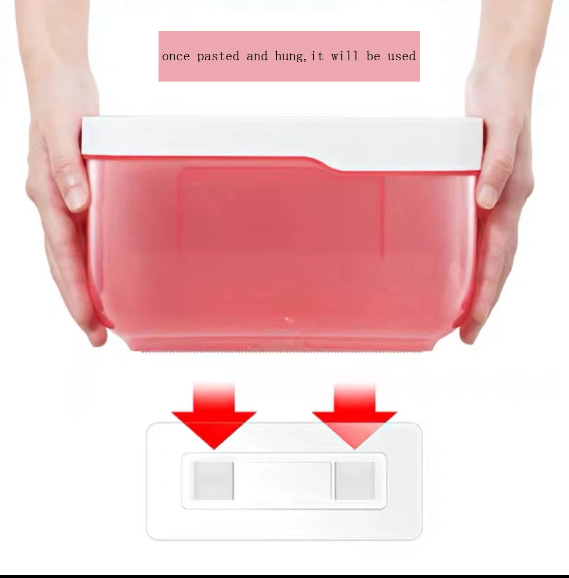 

Home Hole Free Waterproof Creative Multi-Function Paper No Stick Mark Towel Holder