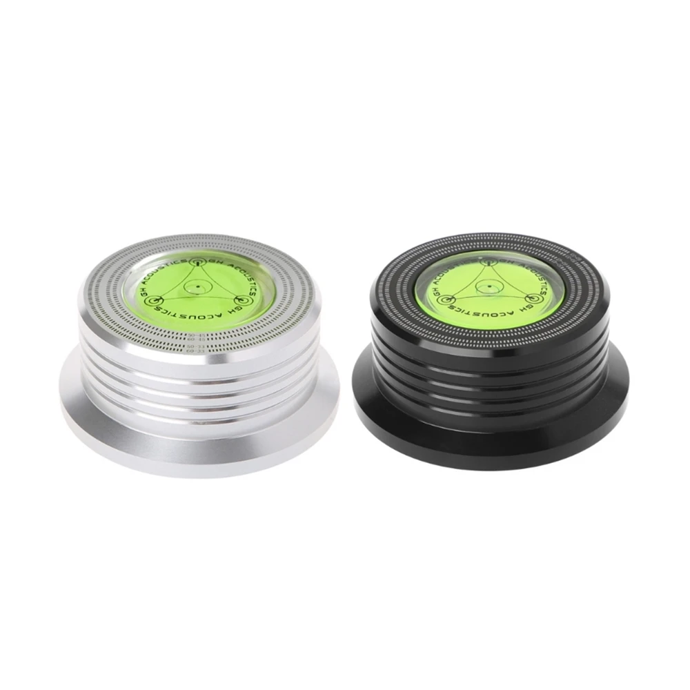 1Pcs 50/60HZ 3 In 1 Metal Record Clamp LP Disc Stabilizer Turntable For Vinyl Record Turntable Vibration Balanced Black Silver