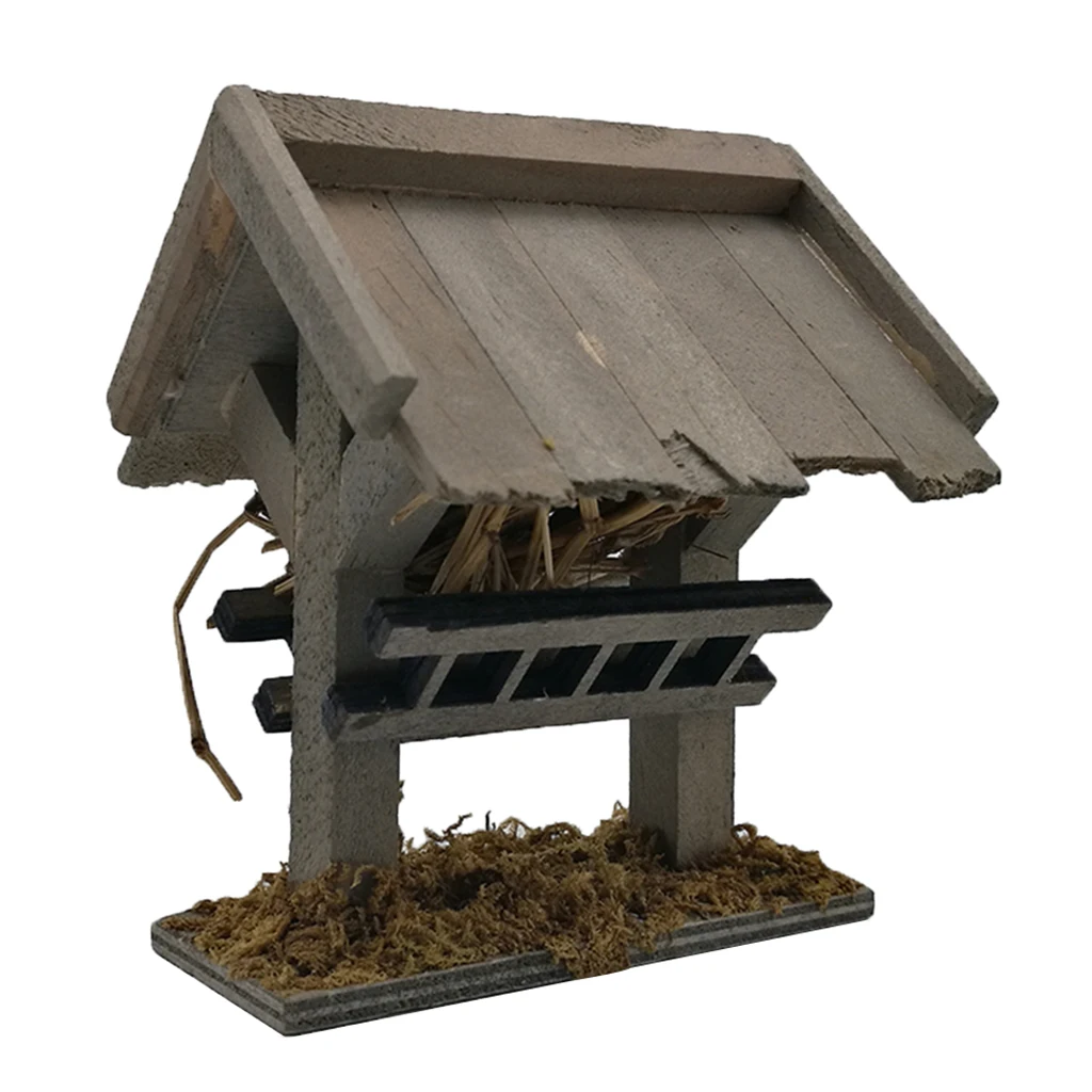 

Wooden Garden Building for 1/12 Dollhouse Home Yard Scenery Decor Accessory
