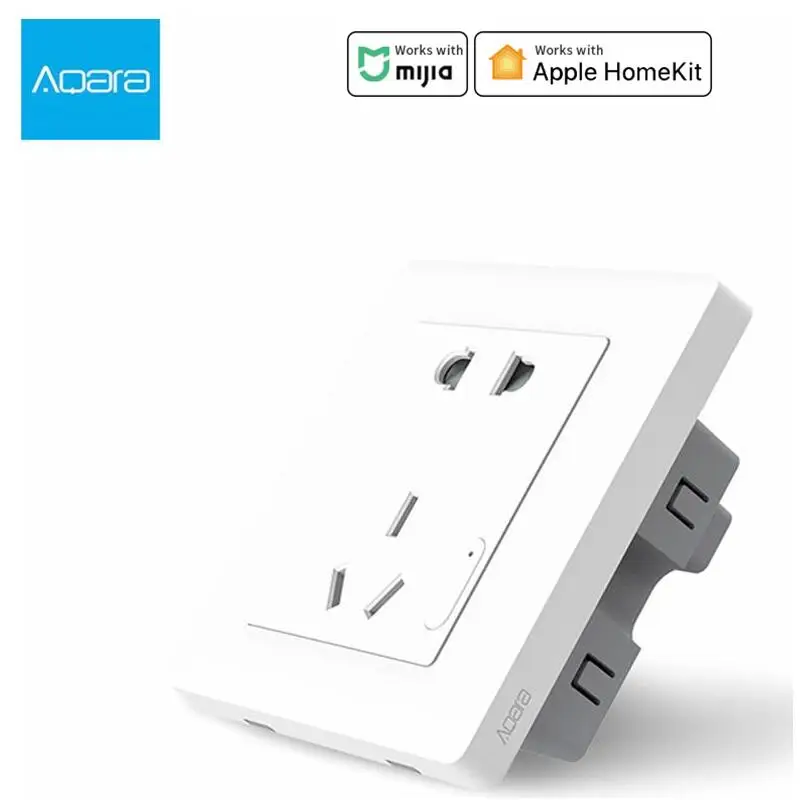 Умная настенная розетка Aqara Zigbee репитер с дистанционным управлением Wi Fi работает