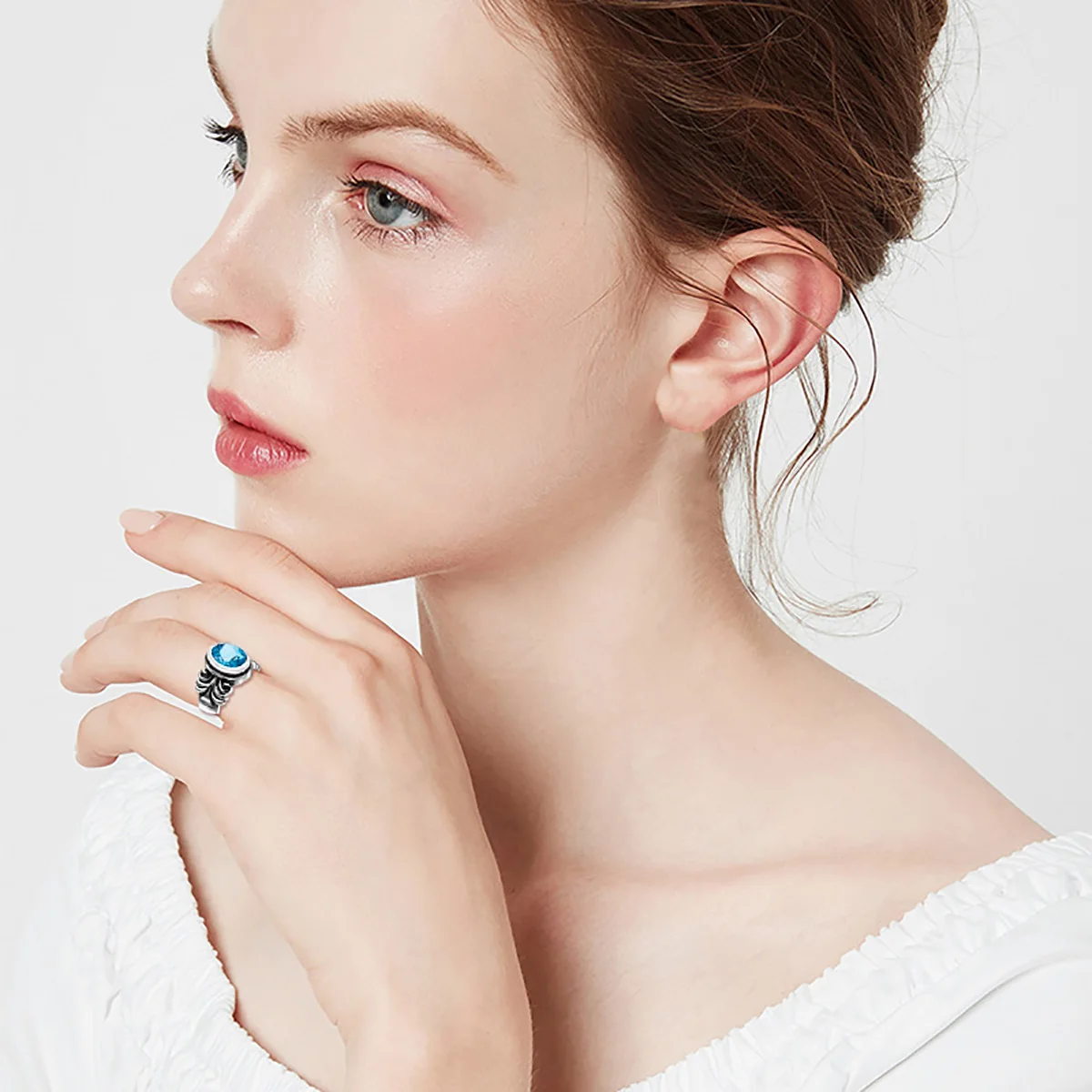 

Silver Chakra 925 Sterling Silver Set Women Jewelry Silver Pendant Ring Drop Earring Wedding Sets Vintage Fine Jewelry For Women