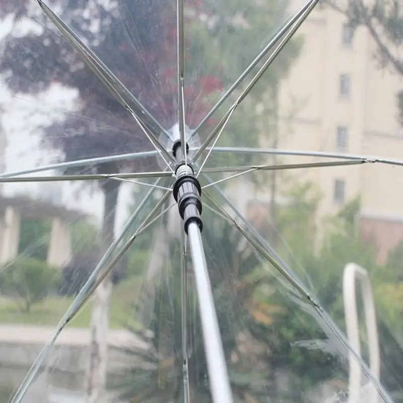 Umbrella Fashion Transparent Clear Bubble Dome Shape Outdoor Windproof Umbrellas Princess Weeding Decoration | Дом и сад