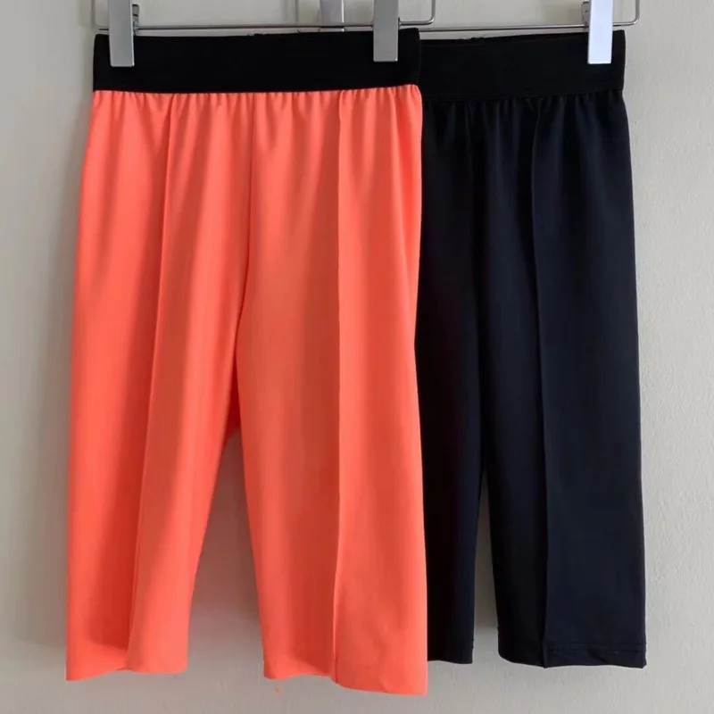 LANMREM одноцветные со складками четыре штаны женские леггинсы повседневные дикие