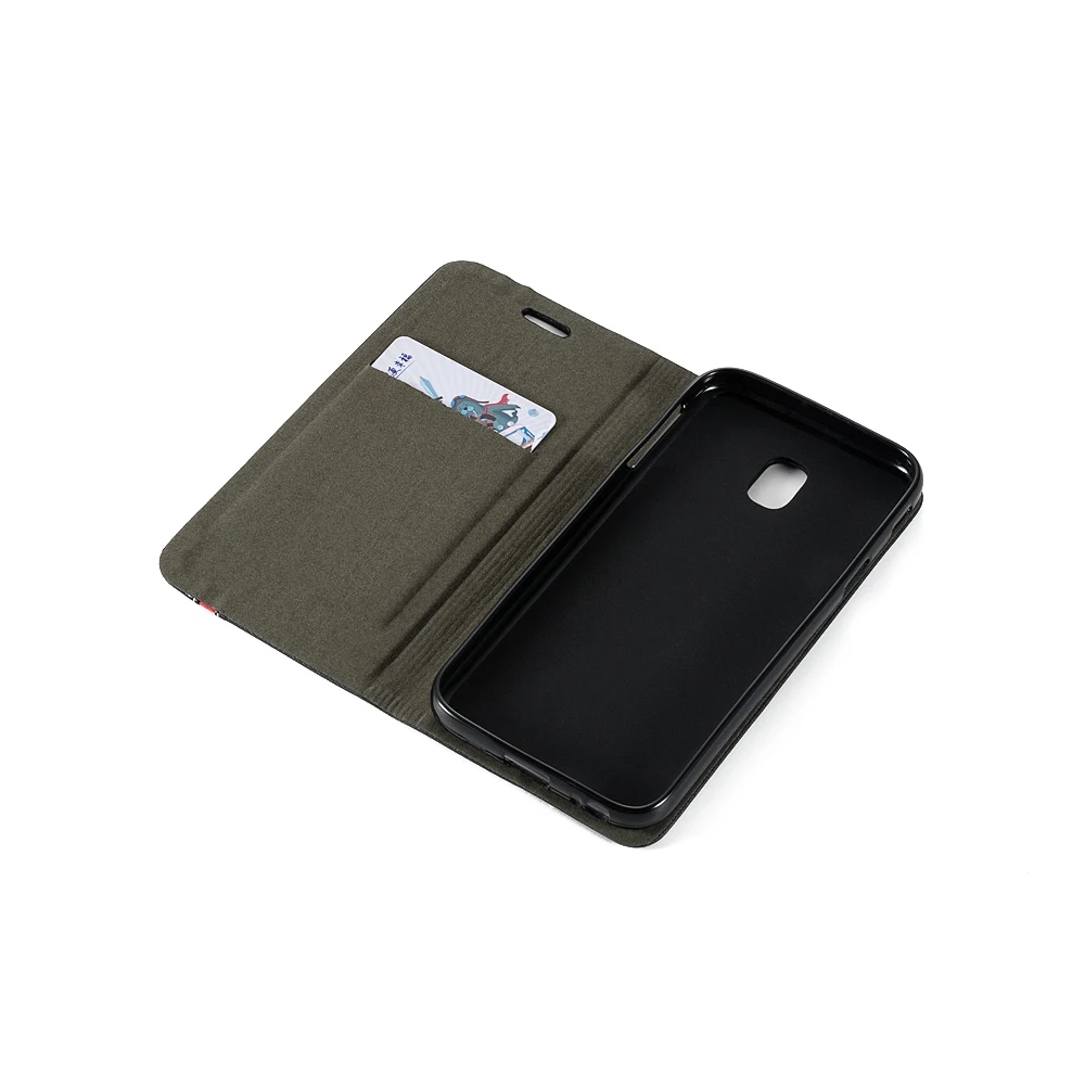 Чехол-книжка для samsung Galaxy J3 EUR Роскошный чехол-книжка из искусственной кожи для samsung Galaxy J330 силиконовый мягкий чехол-накладка