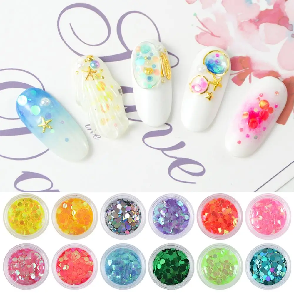 Флуоресцентные 3d блёстки для ногтей разные размеры|Стразы и украшения| |