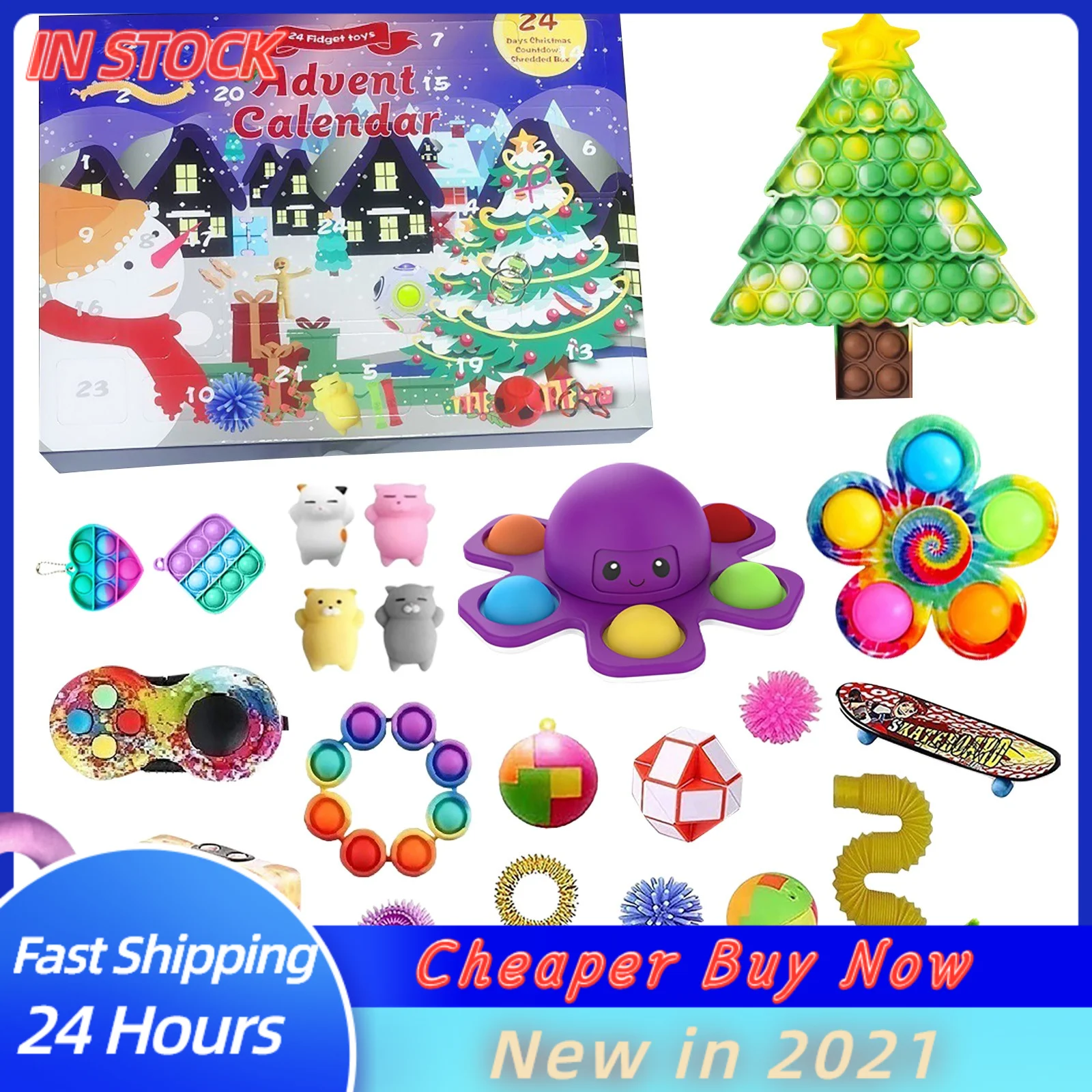 

Рождественская силиконовая сенсорная декомпрессионная настольная головоломка, игрушка для декомпрессии, рождественские подарки на Хэлло...