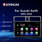 Автомобильная Мультимедийная система на android 10, с экраном 10,1 дюйма, GPS, для Suzuki Swift, 2005, 2006, 2007, 2008, 2009, 2010