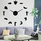 Акриловые простые настенные часы сделай сам для рыбалки, с 3d-эффектом, рыбака, регулируемый размер, домашний декор, бесшумные настенные часы, подарок папе, дедушке