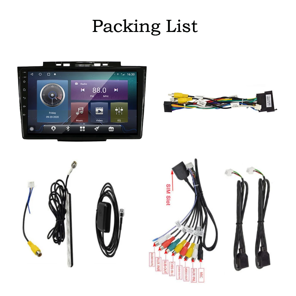 

QNavi 8-Core Android 10.0 Car Radio Multimedia Video Player Navigation GPS For Great Wall H5 2013-2017 2Din AI Voice Controls FM