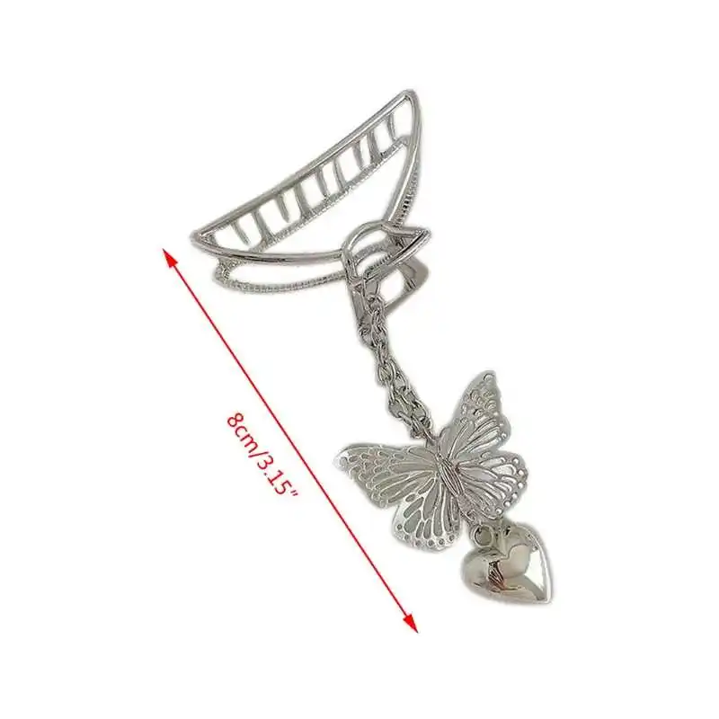 

Female metal hair clip geometric jaw clamp cap 649c