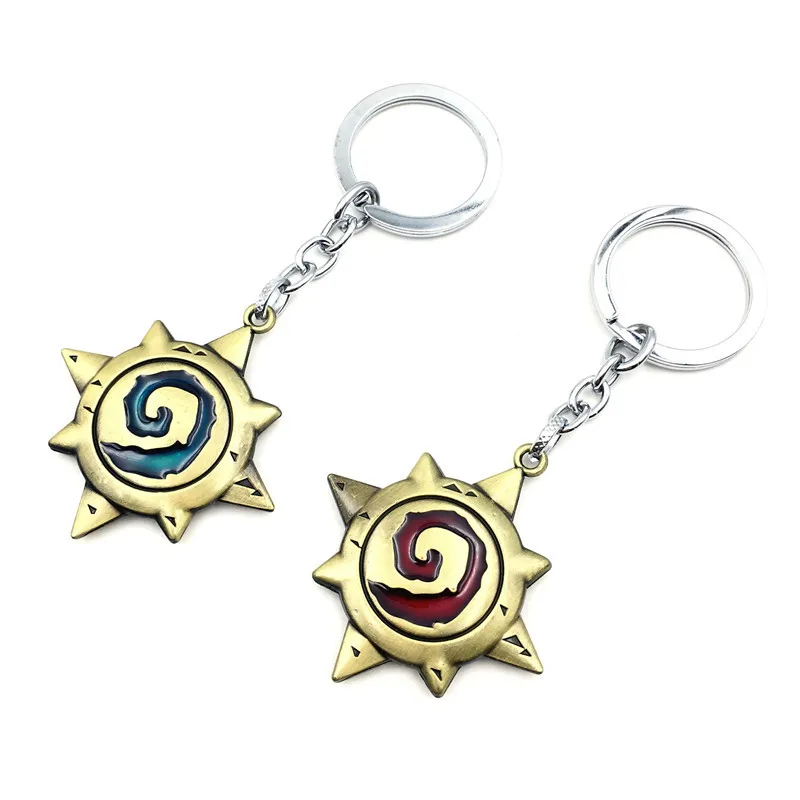 Hearthstone брелок с логотипом, брелок для ключей Heros of Warcraft, брелок для автомобиля chaviro Llaverom, брелок для ключей для онлайн-игр Hearthstone, подарочный пакет