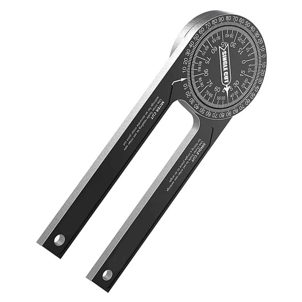 Угломер для торцов 360 градусов нержавеющий алюминиевый с гравировкой |