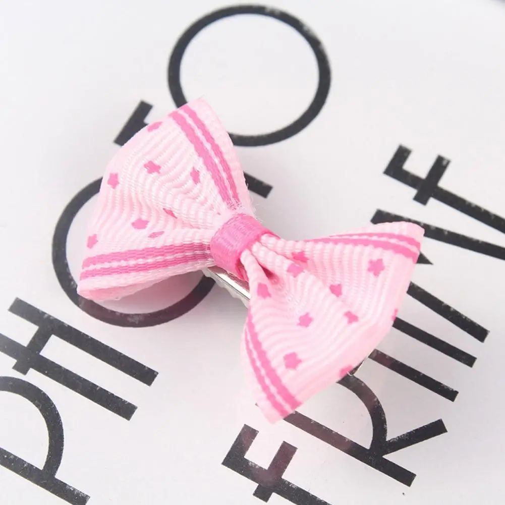 Minipinza para el pelo de colores para beb&eacute;, accesorio para el pelo con dise&ntilde;o de dibujos animados, accesorio para el pelo con lunares, ideal para regalo, 1 unidad-3