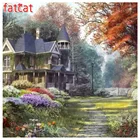 FATCAT 5D Diy Алмазная картина для сада, пейзажа, алмазная вышивка, распродажа, полностью квадратная круглая дрель, мозаичные наклейки, украшение AE2511