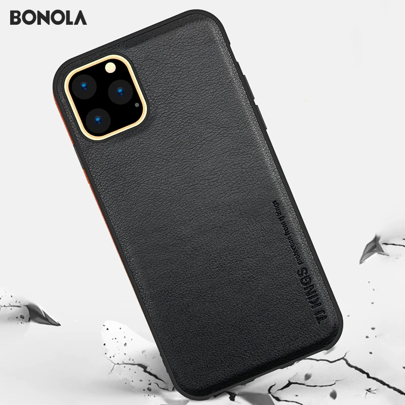 Bonola первый слой воловьей кожи чехол для iPhone 11/11Pro/11ProMax высококачественный
