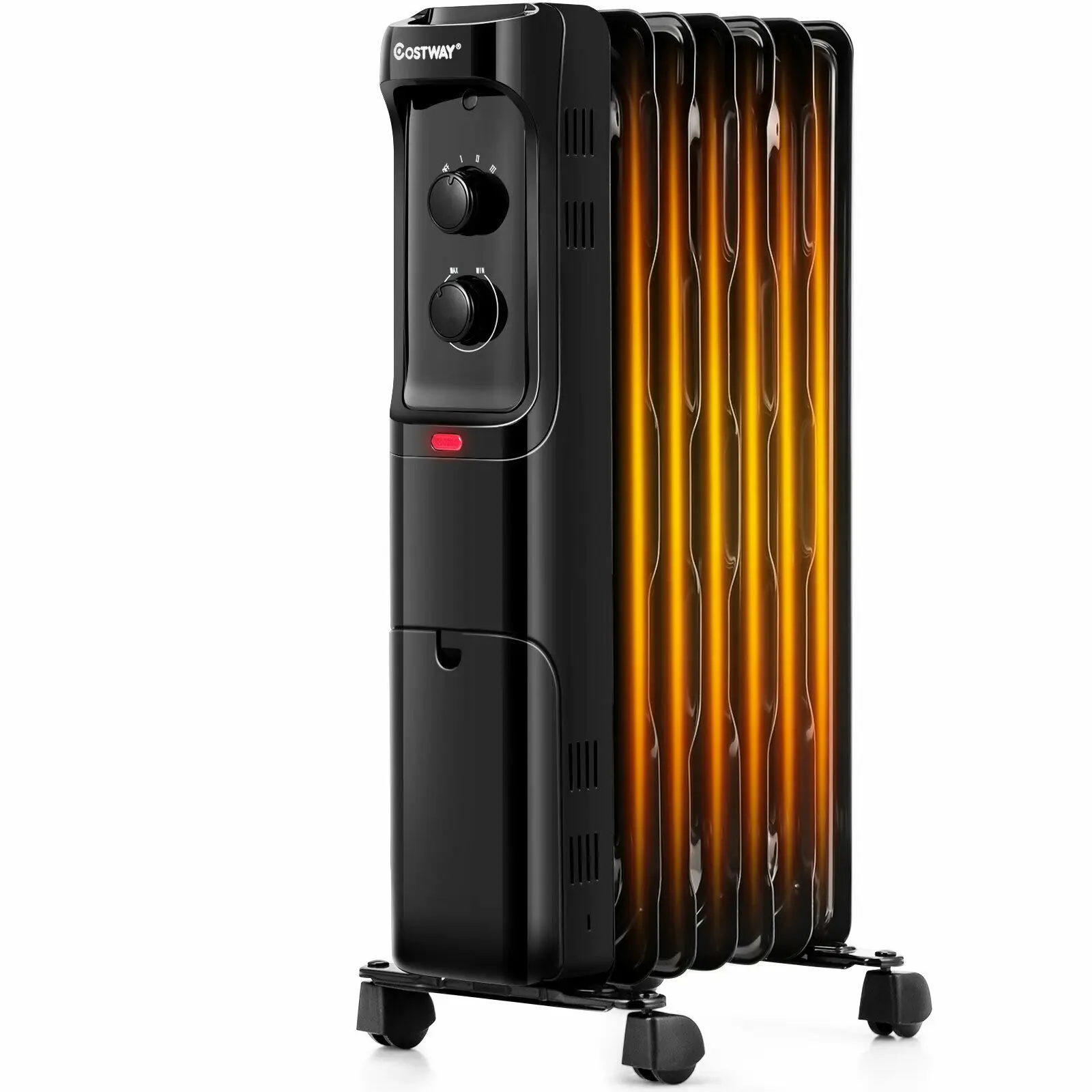 

1500W Oil Filled Heater Portable Radiator Space Heater w/Adjustable Thermostat