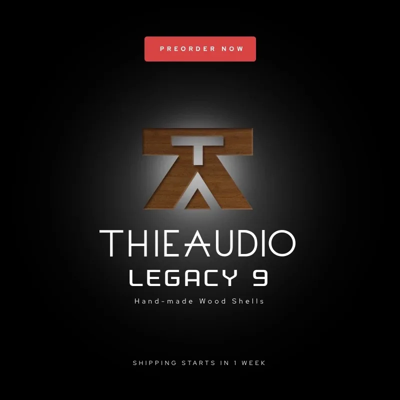 Наушники вкладыши THIEAUDIO Legacy 9 8BA + 1DD Knowles Sonion Hybrid Driver HiFi для аудиофильных