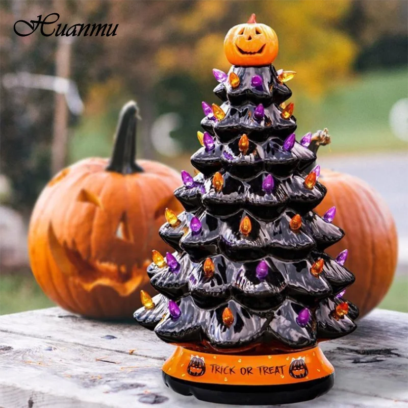 

2021 New Halloween Tree Halloween LED Glowing Decorations Ornaments Halloween Tree Lights Party Decorations