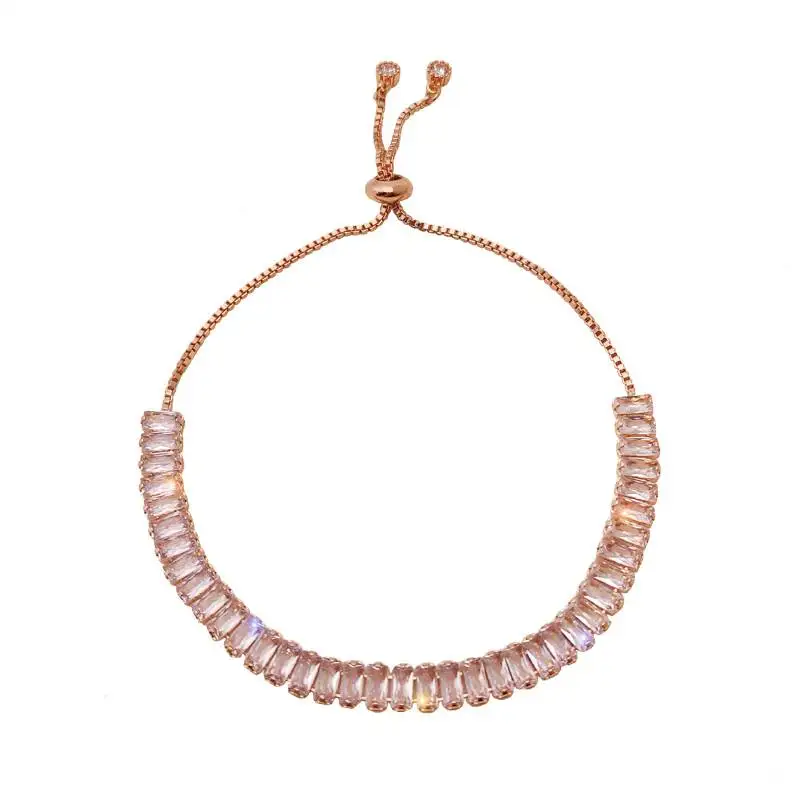 

Trendy Crystal Clear Bracelet Alloy Bracelet on hand Women Bracelet Accessories Fashion Jewellery the Best Gift for Friend