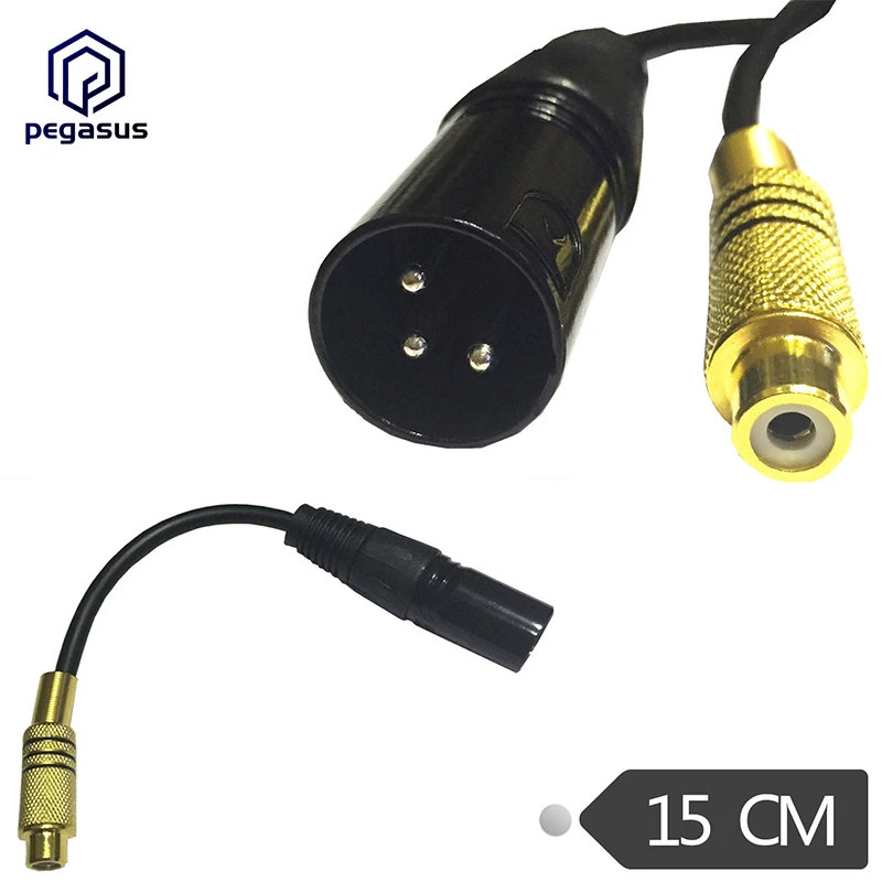 Коаксиальный кабель 15 см 3Pin XLR с позолоченным покрытием | Электроника