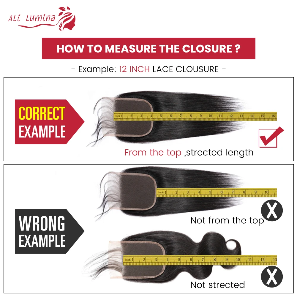 

4x4 Lace Closure 100% Human Hair Closure Brazilian Hair Weaving Natural Color Remy Hair Swiss Lace With Baby Hair