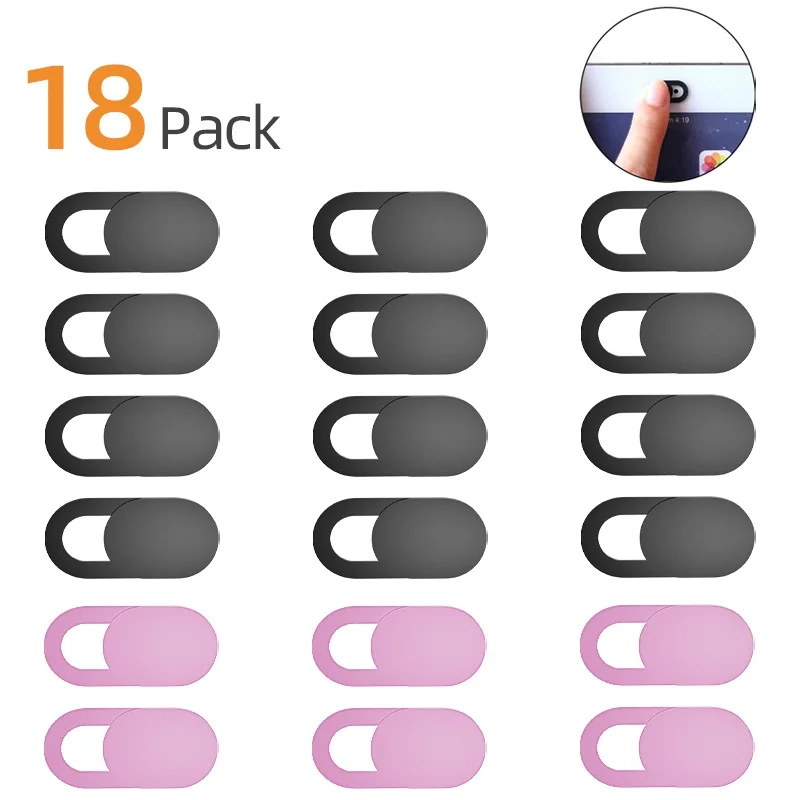 Универсальная крышка затвора веб камеры 3/9/18PC магнитный слайдер пластиковая для