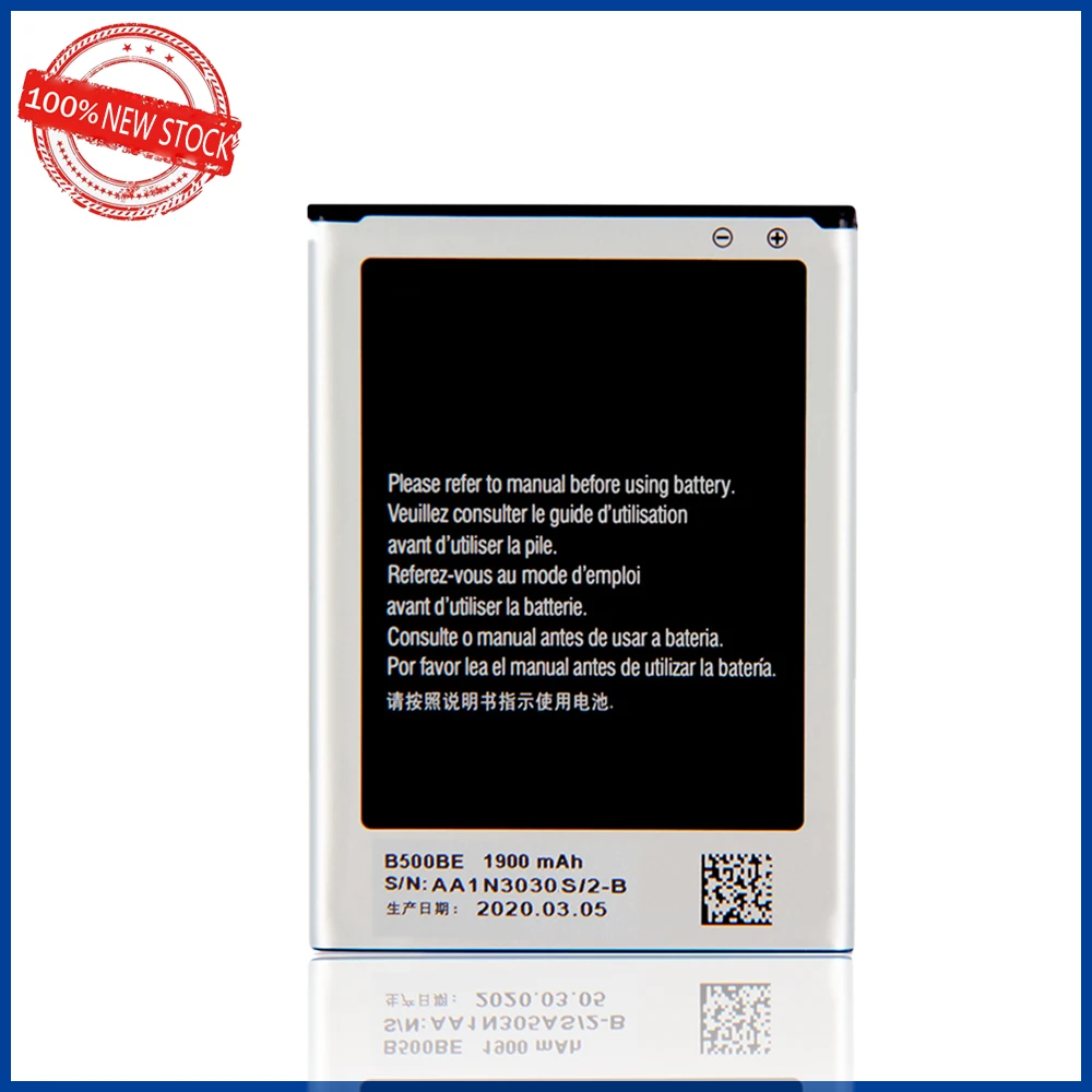 100% Оригинальный аккумулятор 1900 мАч B500BE для Samsung GALAXY S4 Mini I9190 I9192 I9195 I9198 S4Mini 3pins