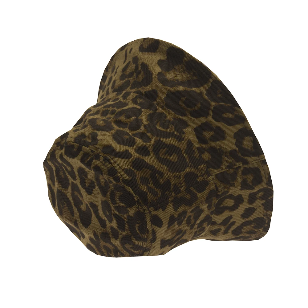 Панама женская в японском стиле ретро с леопардовым принтом шляпа Корейском для