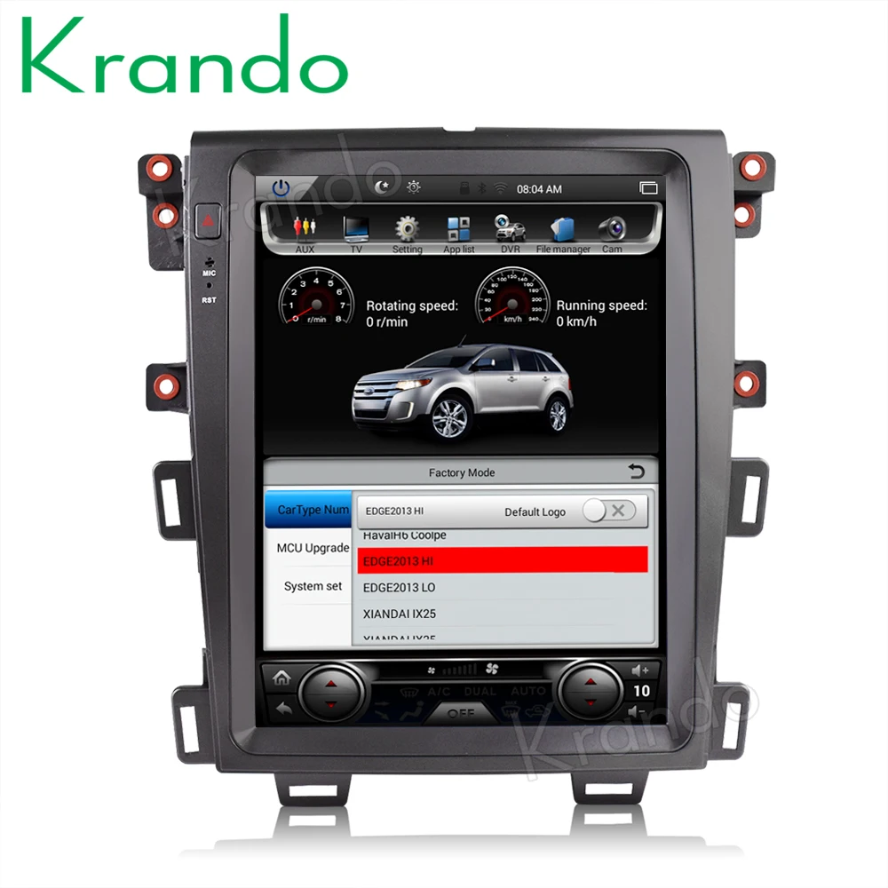 Krando для FORD EDGE 2009 2014 Android 8 1 4g 64g 12 &quotTesla вертикальный экран автомобильное радио Gps