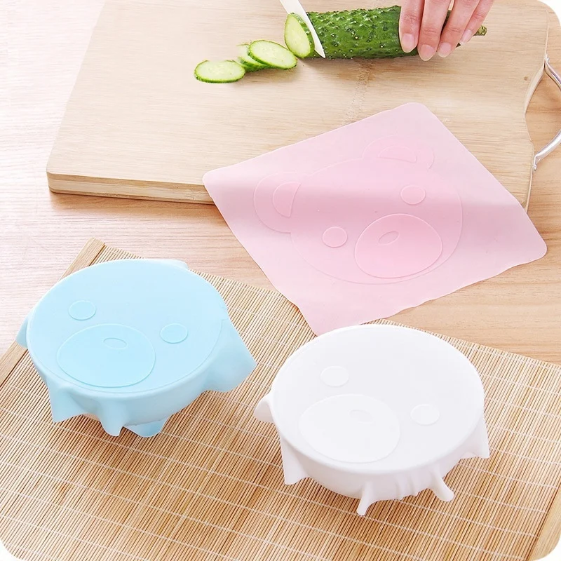 

New Multifunctional Silicone Food Cover Cling Film Durable Food Wrap Film Reusable Cling Film Table Placemat Kitchen Accessories