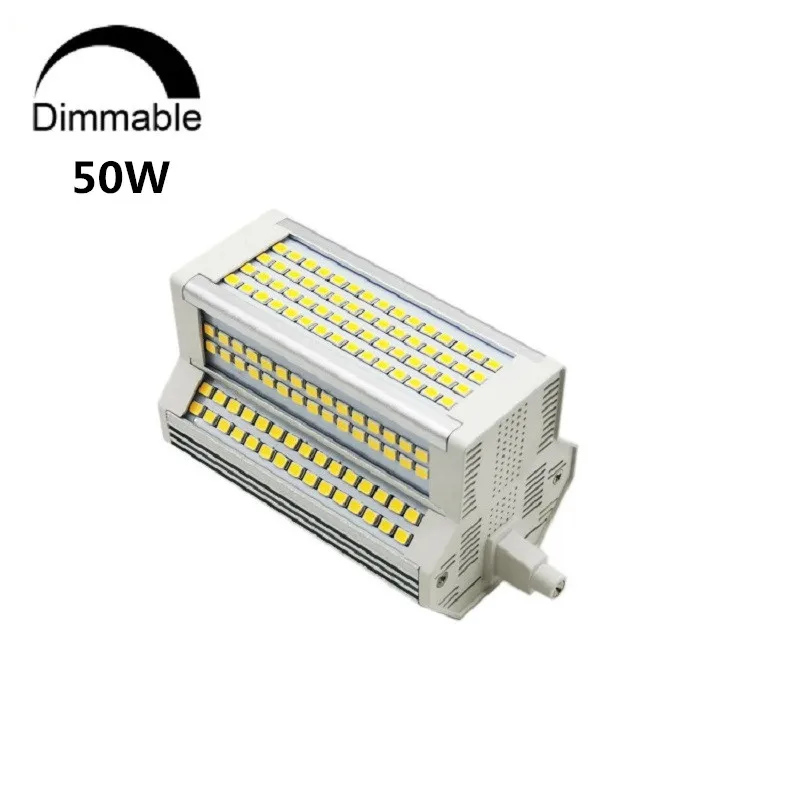 Dimmable R7S светодиодный светильник 118 мм 50 Вт 5000lm заменить 500 J118 галогенный прожектор