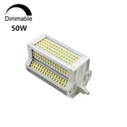 Dimmable R7S светодиодный светильник 118 мм 50 Вт 5000lm заменить 500 Вт J118 галогенный R7S прожектор светильник AC85-265V