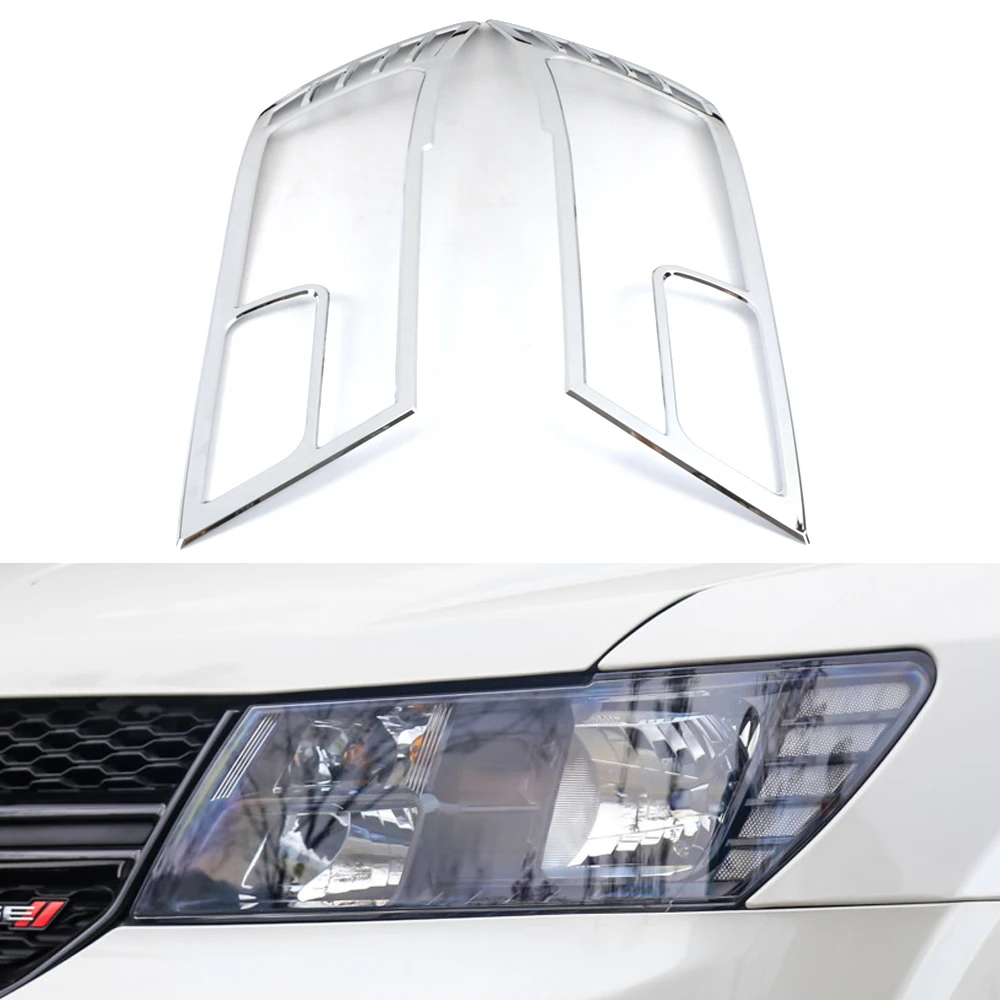 Хромированная накладка на переднюю и заднюю фару для Dodge Journey JUCV Fiat Freemont 2009 2017 2018