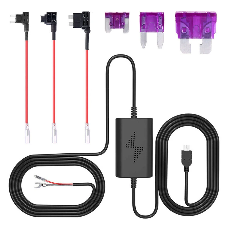 Новый жесткий USB-кабель в комплекте предохранитель для видеорегистратора 5 В/2 А