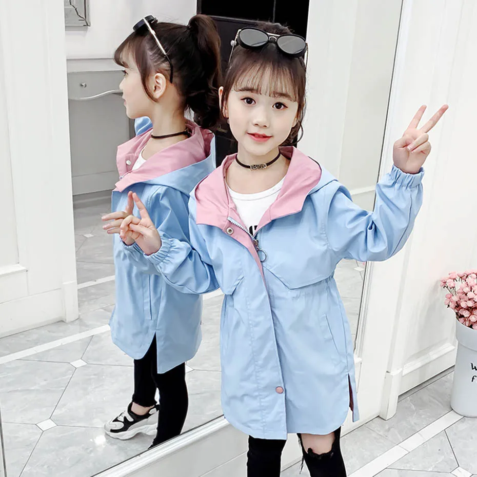 Куртка с капюшоном для девочек на возраст 6-14 лет | Детская одежда и обувь