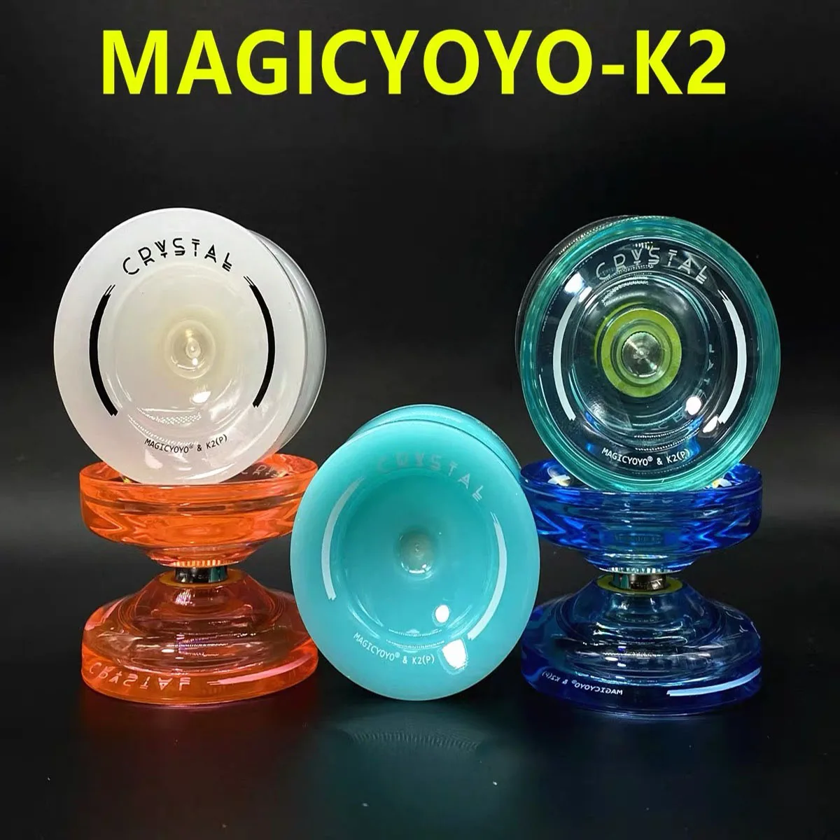 

New Upgrade 8 Colors MAGICYOYO K2P Injection Molded Premium Fancy Novice Entry Level 1A3A5A Crystal Yo-Yo Kids Classic Toy Gift