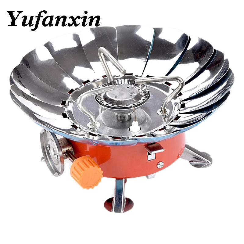 

Windproof Stove Cooker Cookware Gas Burners for Camping Picnic Cookout Outdoor Gas Stove Portable Electronic Stove hiking