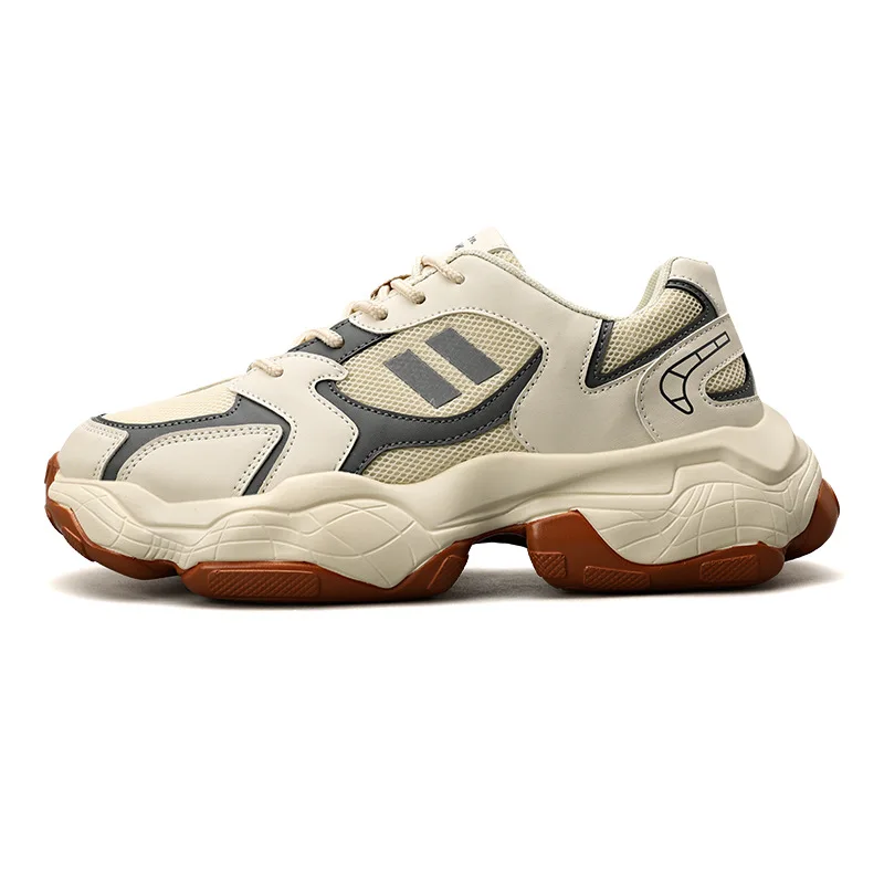 

Men's Shoes Spring 2021 New Trendy Dad Shoes Men's Breathable Casual Low-Top High Elastic Platform Sports Casual Shoes