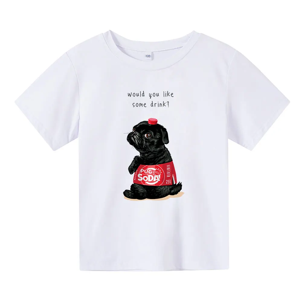 

Boys clothesT-shirt Boys 2021 Animal Print Funny T Shirt for Girls Casual Tops Lovely Kids tshirt Babys Teenager Clothes
