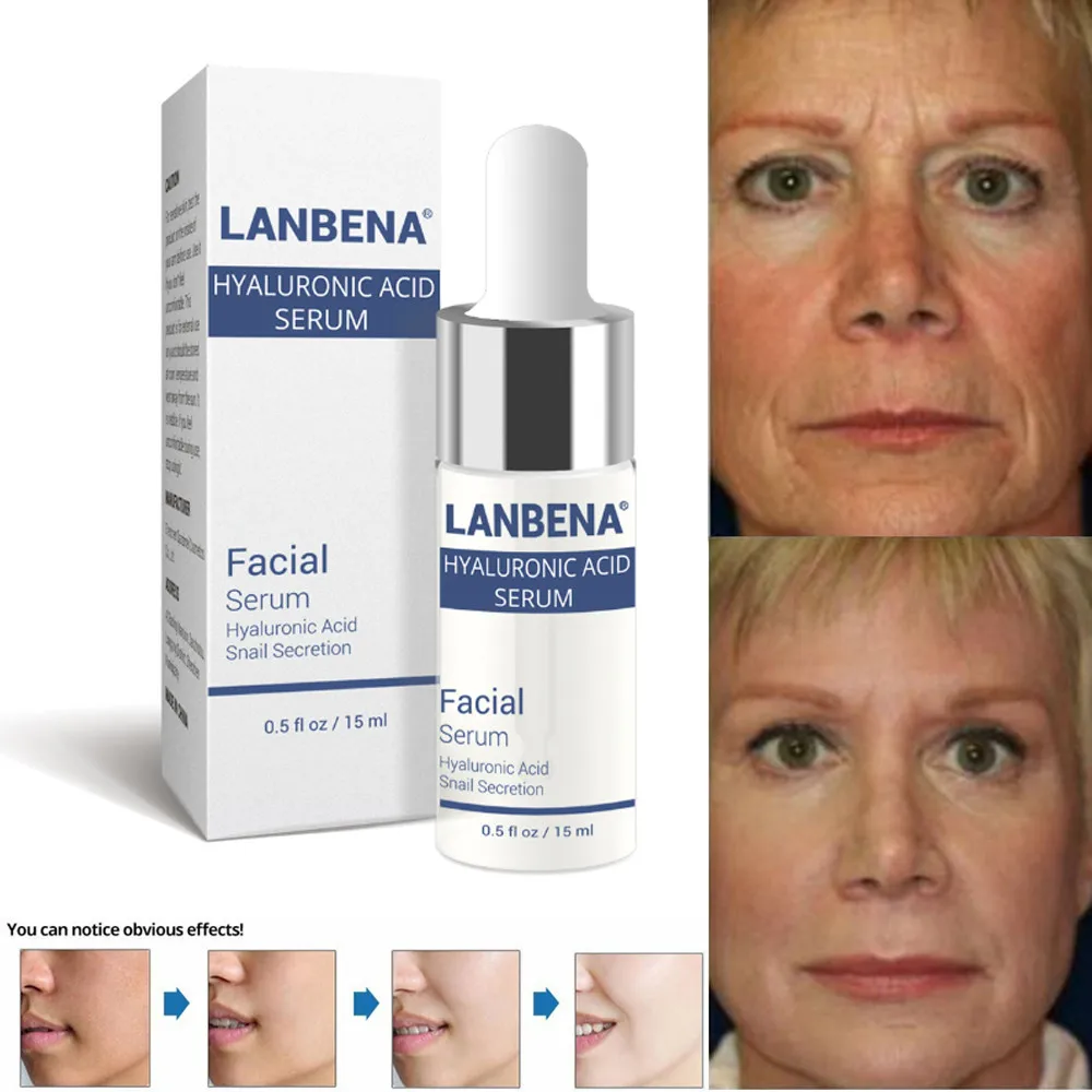 15 мл Витаминная Сыворотка для подтяжки лица гиалуроновая жидкость увлажняющая