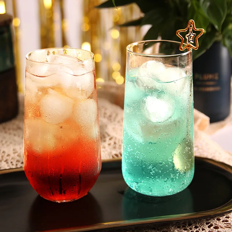

High-borosilicate glass water cup, high-temperature resistant domestic drink cup, juice cup, breakfast oat milk cup.