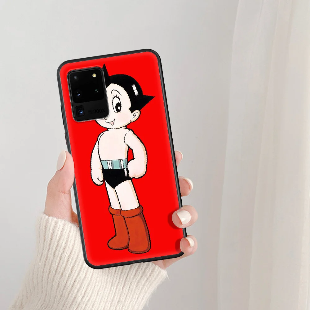 

Cartoons Astroboy Phone Case For Samsung Galaxy Note S 8 9 10 20 Plus E Lite Uitra black Bumper Tpu Back Luxury Waterproof