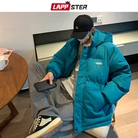 lappster men vintage solid harajuku winter jacket 2021 mens japanese streetwear y2k puffer jacket man korean fashion bubble coat