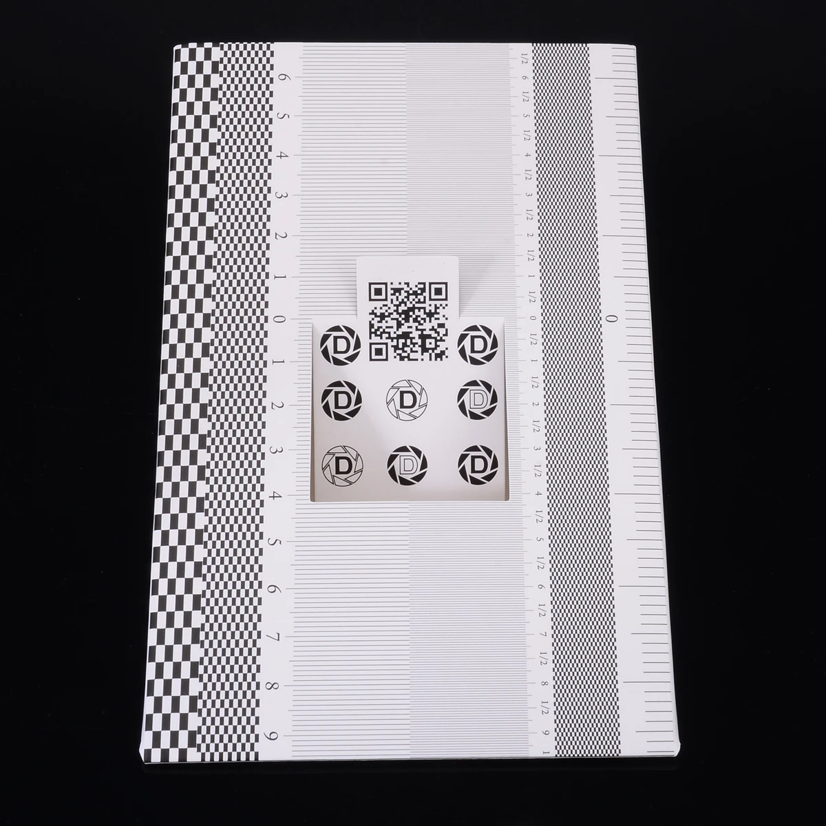 1 шт., 19x12,3 см, складная карточная линза, фокусировка, Калибровочная линейка, высокое качество, выравнивание AF, микро-регулировка, линейка, диаграмма